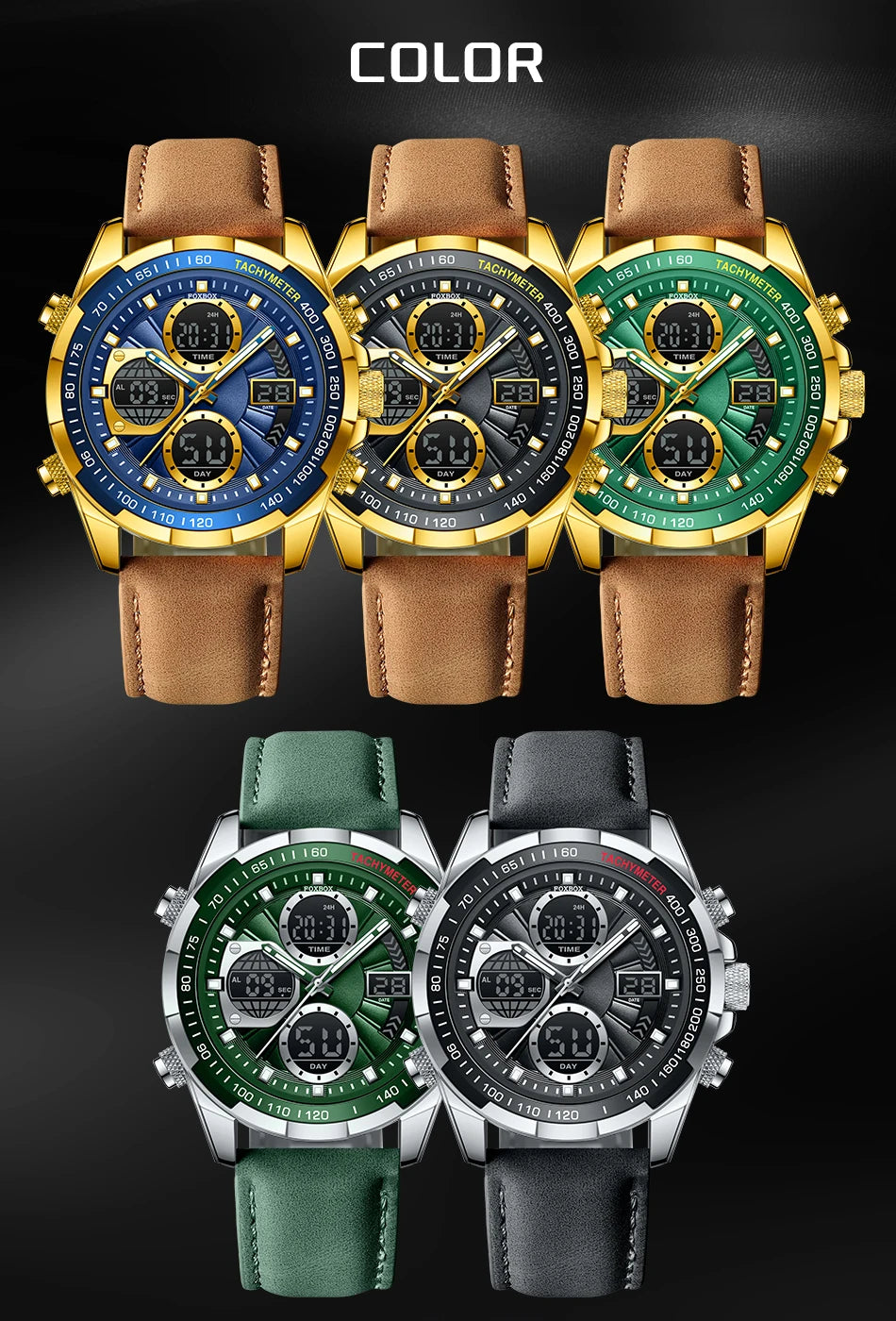 LIGE Top Watches for Men Leather Men Military Sport Waterproof Watch Quartz WristWatch Chronograph Male Clock