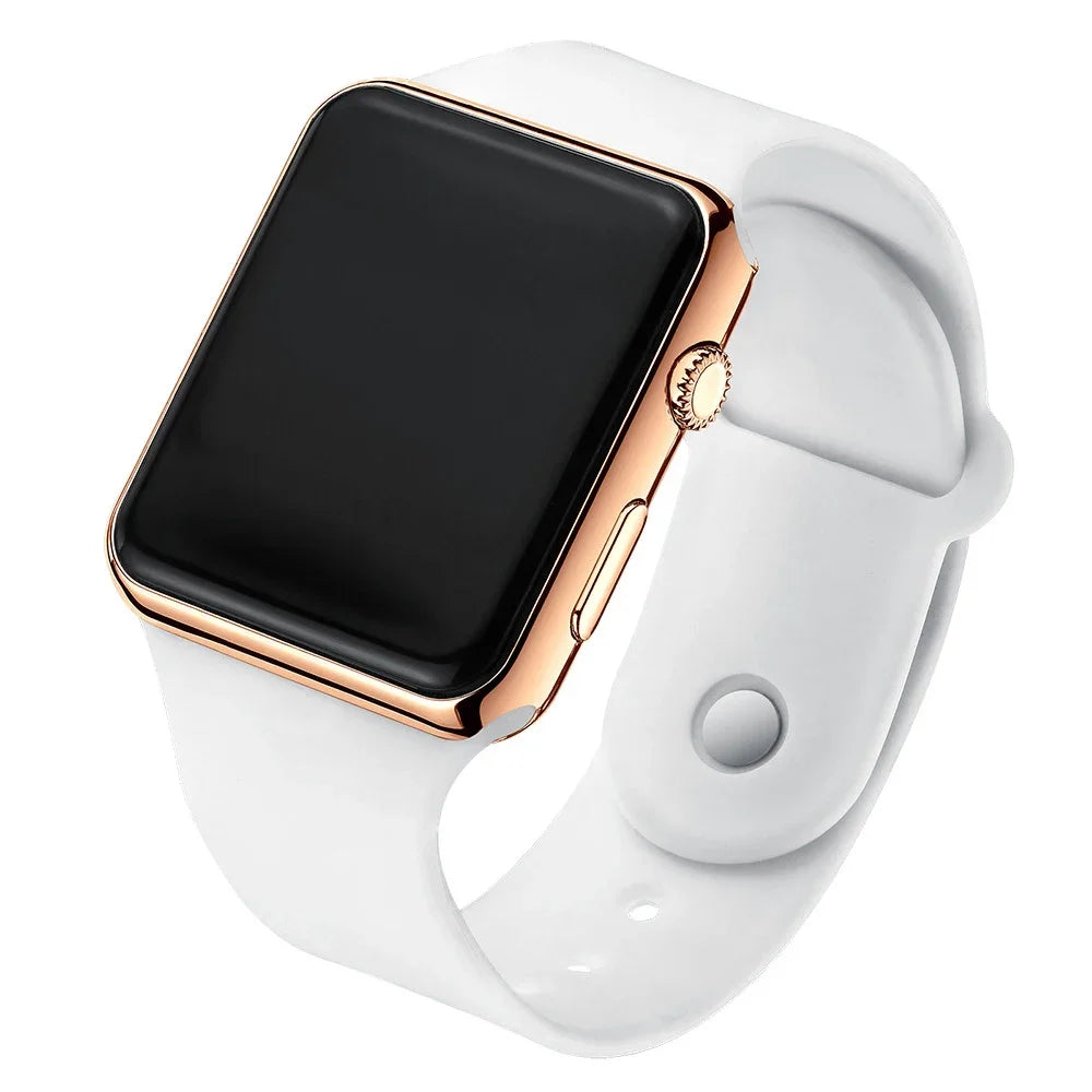 Digital Watches  Men For Women Electronic LED  Wristwatch  Fashion Casual Simple Silicone Female Clock