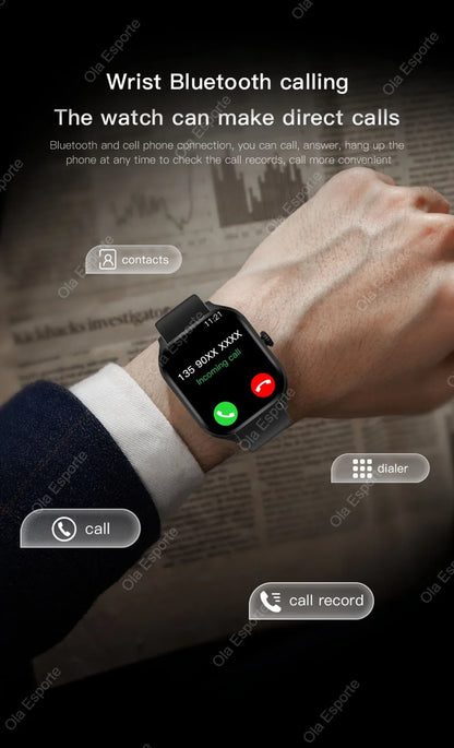 Smart Watch Plus Men Women Plus Full Touch Screen Sports Fitness Watch BT Call Android Phone Digital Multidial Smartwatch HW12