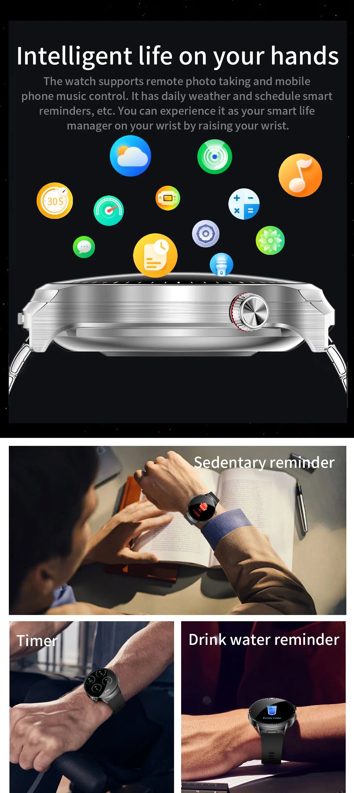 2026 T-REX3 New 2 in 1 Smart Watch With Earbuds Smart Watch TWS Bluetooth Earphone Heart Rate Blood Oxygen Monitor Sports Watch