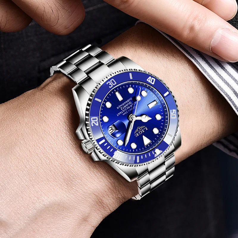 LIGE Top Brand Vintage Mechanical Watches Men Fashion Business Luxury Mens Watch Waterproof Luminous Automatic Wristwatch Reloj