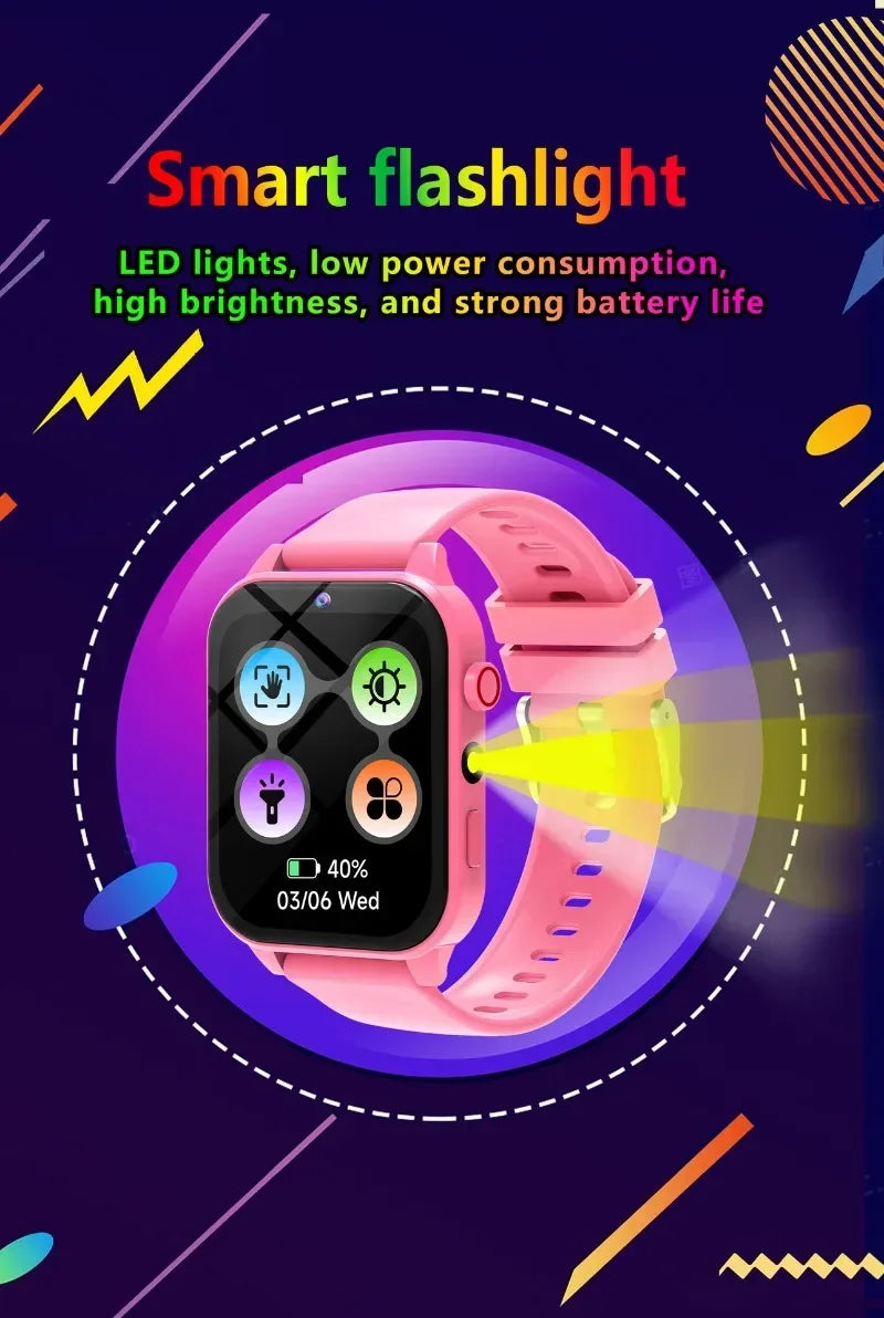 New Smart Watch Kids Toys 18 Games Sleep Monitoring Alarm Clock Calculator Steps Children Smartwatch Camera Girls Boys Gifts