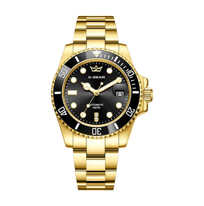 2026 New Men Automatic Mechanical Watches Stainless Steel Waterproof Watch  Water Ghost Luminous Dive Watch with Ceramic Bezel
