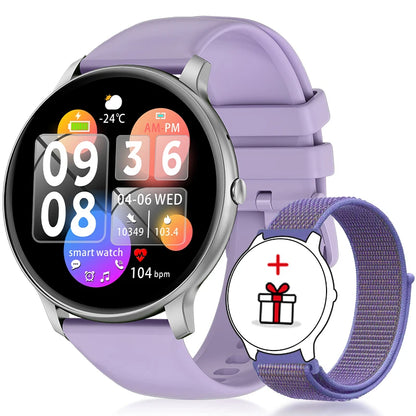 2026 New Smart Watch Women Men Bluetooth Call Sports Fitness Watches Heart Rate Health Monitor Smartwatch Ladies For Android iOS