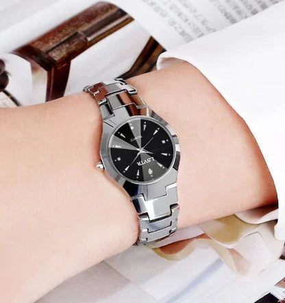 1/2pcs Couples Dial Cutting Quartz Watch Business Fashion Analog Calendar Wrist Watch Valentines Gift For Men Women Date Watch