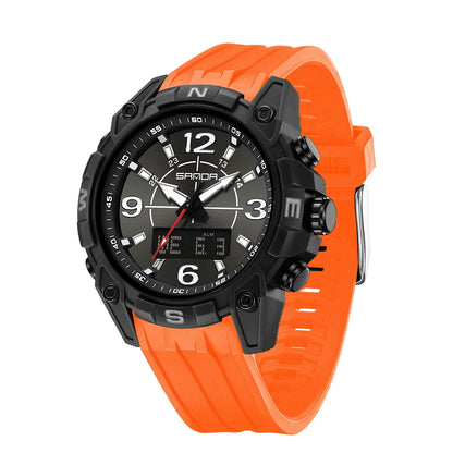 SANDA Sports Watches Men LED Watch New Waterproof Digital Wrist Watches Shockproof Sports Watches for Man Electrionic Clock