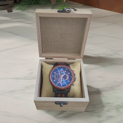 Wooden Watches for Men Fashion Anniversary Wedding Day Gift For Husband Personalized Engraved Custom Wood Watch Dropshipping
