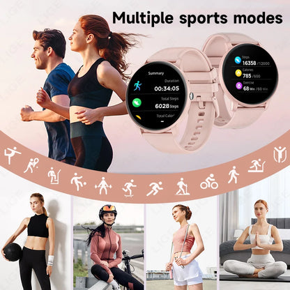 2026 New Smart Watch Women Men Bluetooth Call Sports Fitness Watches Heart Rate Health Monitor Smartwatch Ladies For Android iOS
