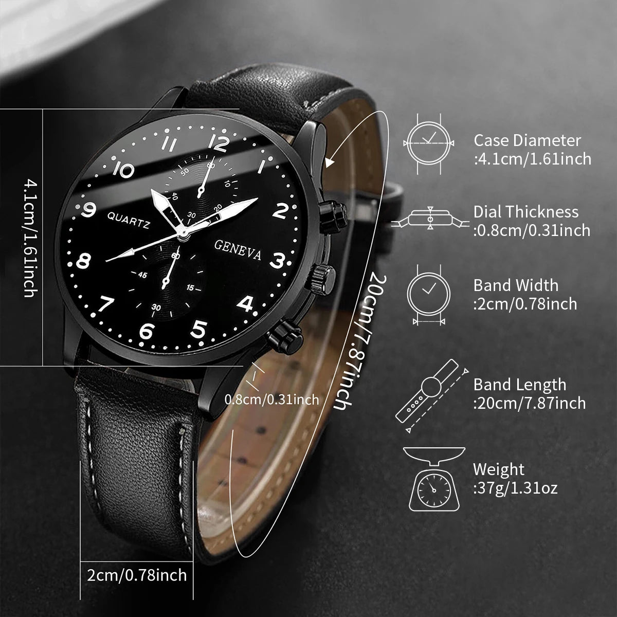 2026Men's versatile fashion watch, hot selling in foreign trade, business two eye watch