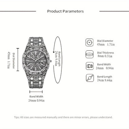 Vintage Elegant Men's Watch Fashion Business Trendy Watch