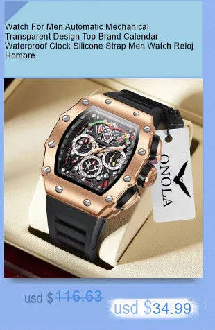 FORSINING Watches for Men Hollow Fully Automatic Mechanical Watch Luminous Waterproof Clock Leather Strap Men Watch Reloj Hombre