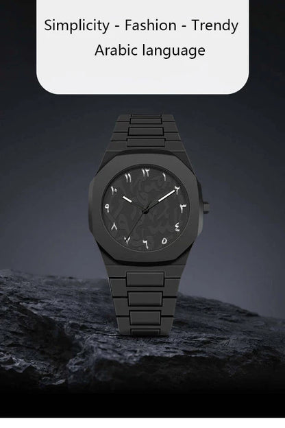 Middle Eastern Popular Sports Watches for Men and Women Dopamine Quartz Watches Niche Fashion Waterproof Stainless Steel