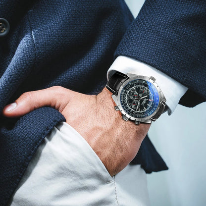 JARAGAR Sports Mens Watches Top Brand Luxury Automatic Mechanical Watch for Men Leather Steel Strap Military Wristwatches Gifts