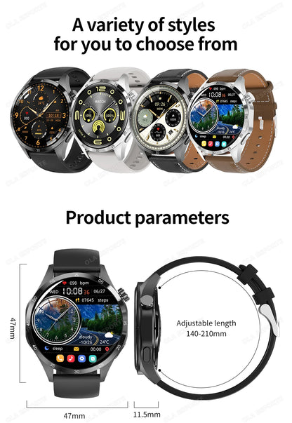 Men Smart Watch 1.52" HD Screen Bluetooth 5.4 Wireless Call Information Reminder Health Monitor Smart Watch IP68 Waterproof HT30
