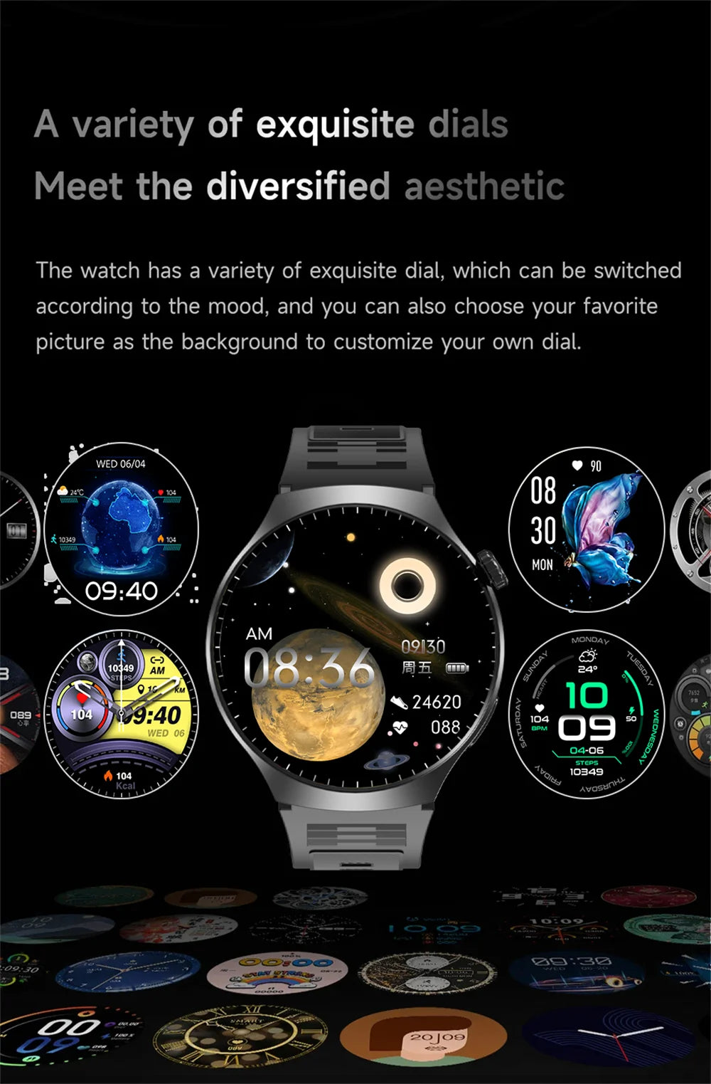 2026 Men Smartwatch for Women Full Touch Screen Voice Call Fitness Tracker Smart Watch Waterporoof Sport Wristwatch Gift Ht30