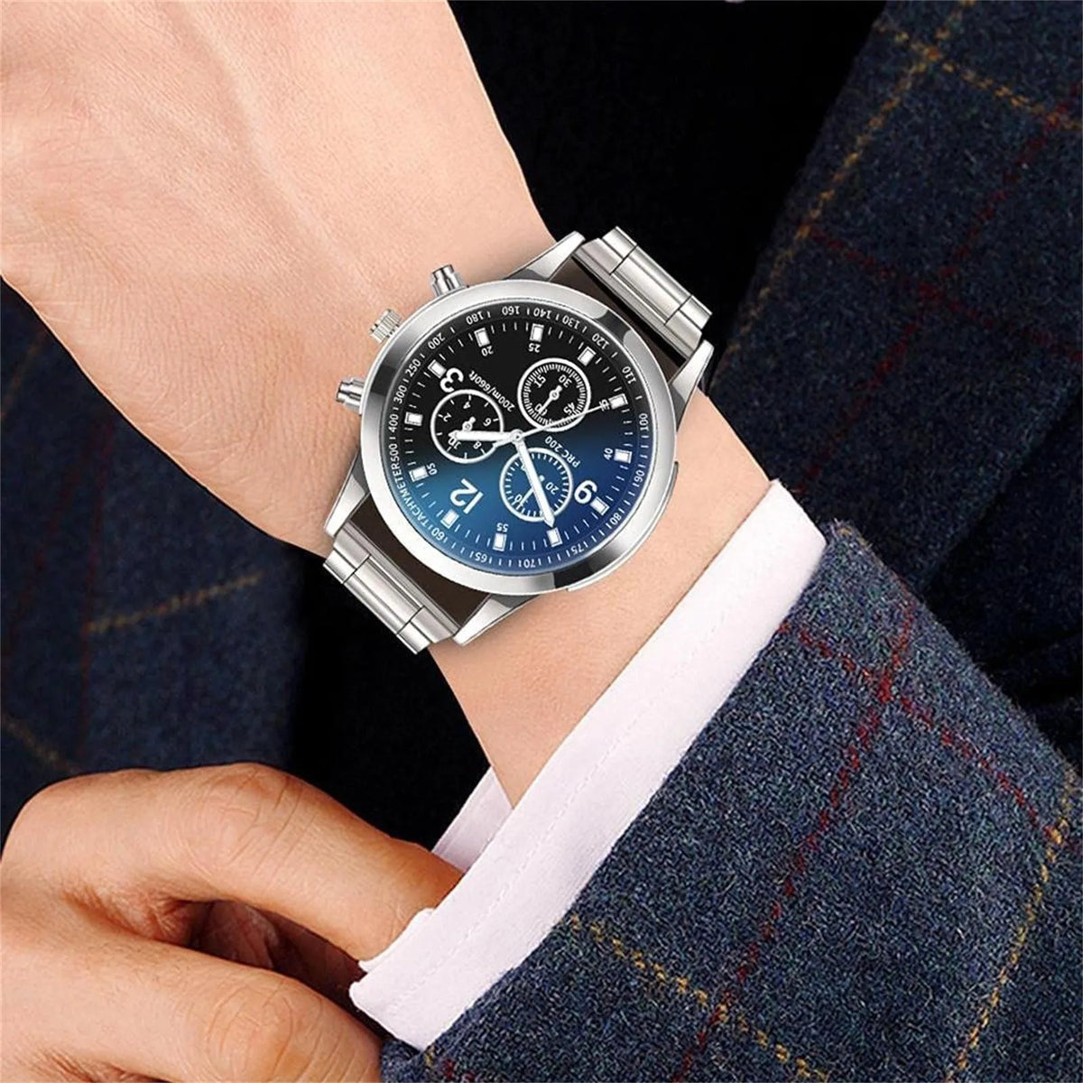 2025 Fashion Men Luxury Watches Mens Business Stainless Steel Casual Quartz Watch for Male Wristwatch Relogio Masculino Relógio