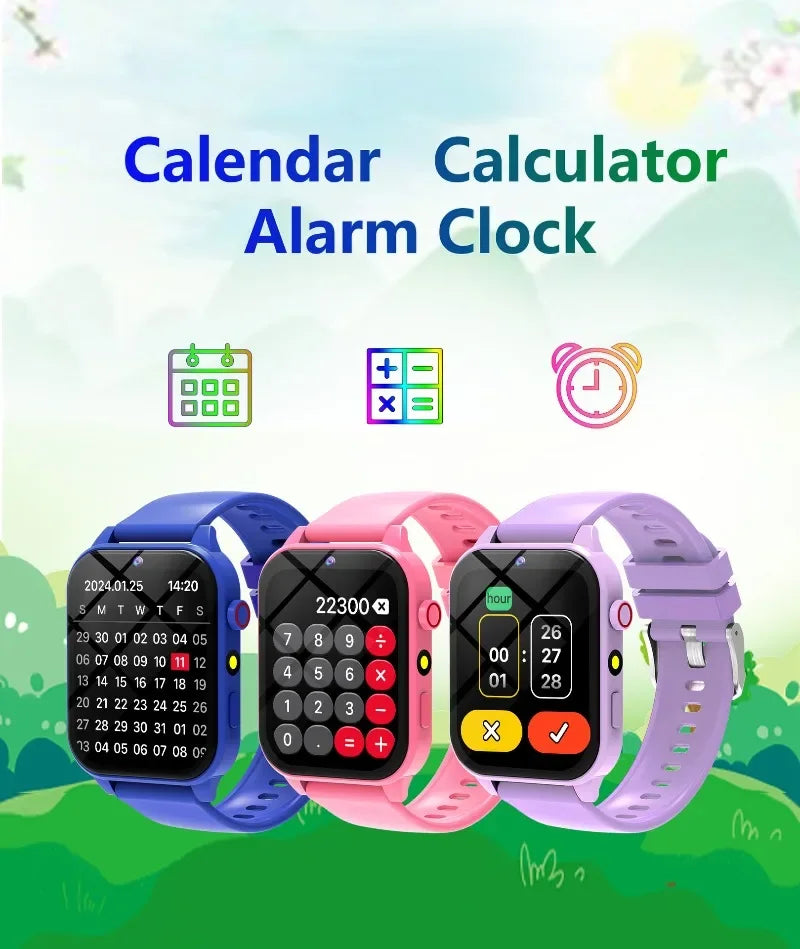 New Smart Watch Kids Toys 18 Games Sleep Monitoring Alarm Clock Calculator Steps Children Smartwatch Camera Girls Boys Gifts