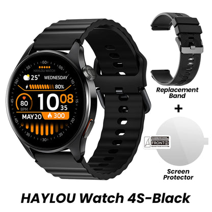 HAYLOU Watch 4S GPS Smartwatch 1.43” HD AMOLED Display 5 Satellite GPS Positioning 120+ Workout Modes Sport Fitness Smart Watch