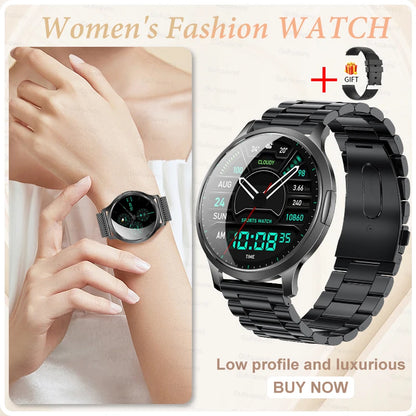 2026New Ladies' Smart Watch AMOLED Display Custom Dial Sport Fitness Health Tracke Waterproof Bracelet Music Digital Clock Women