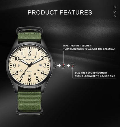 New Fashion LIGE Fashion Man Watch Outdoor Casual Sport Classic Auto Date Waterproof Luminous Quartz Watches Male Wear-resistant