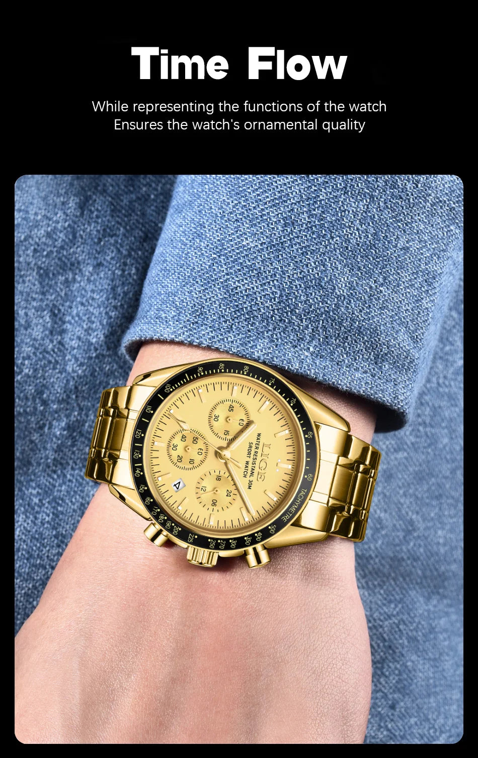 2026 New Sports Watch Men Top Brand Luxury Mens Watches Business Waterproof Military Quartz Chronograph Wristwatch Montre Homme