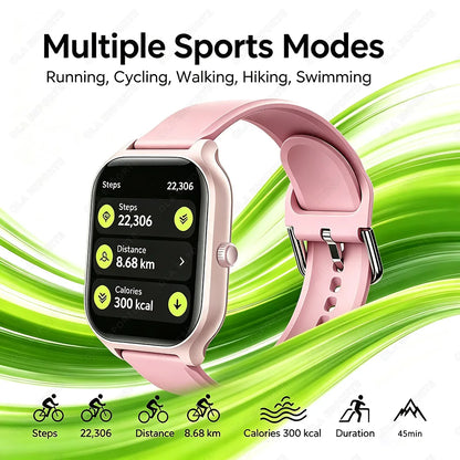 Smart Watch Plus Men Women Plus Full Touch Screen Sports Fitness Watch BT Call Android Phone Digital Multidial Smartwatch HW12