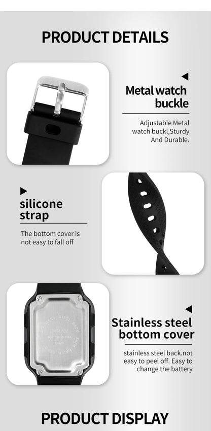 Watch for Men Sports High School Students Trendy Couple Watch Waterproof Alarm Clock Multi Functional Women Electronic Watches