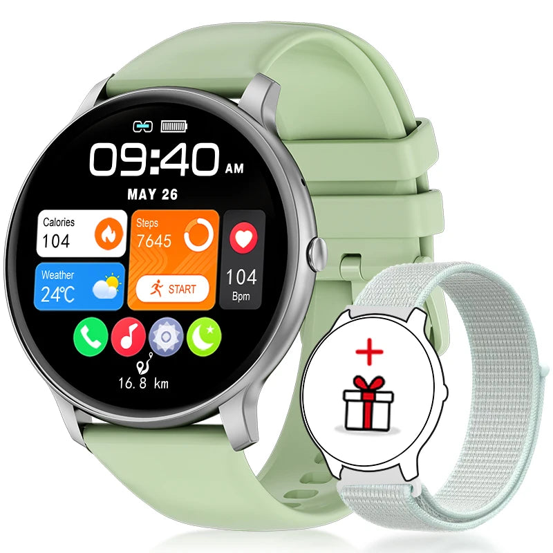 2026 New Smart Watch Women Men Bluetooth Call Sports Fitness Watches Heart Rate Health Monitor Smartwatch Ladies For Android iOS