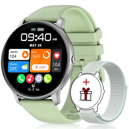 2026 New Smart Watch Women Men Bluetooth Call Sports Fitness Watches Heart Rate Health Monitor Smartwatch Ladies For Android iOS