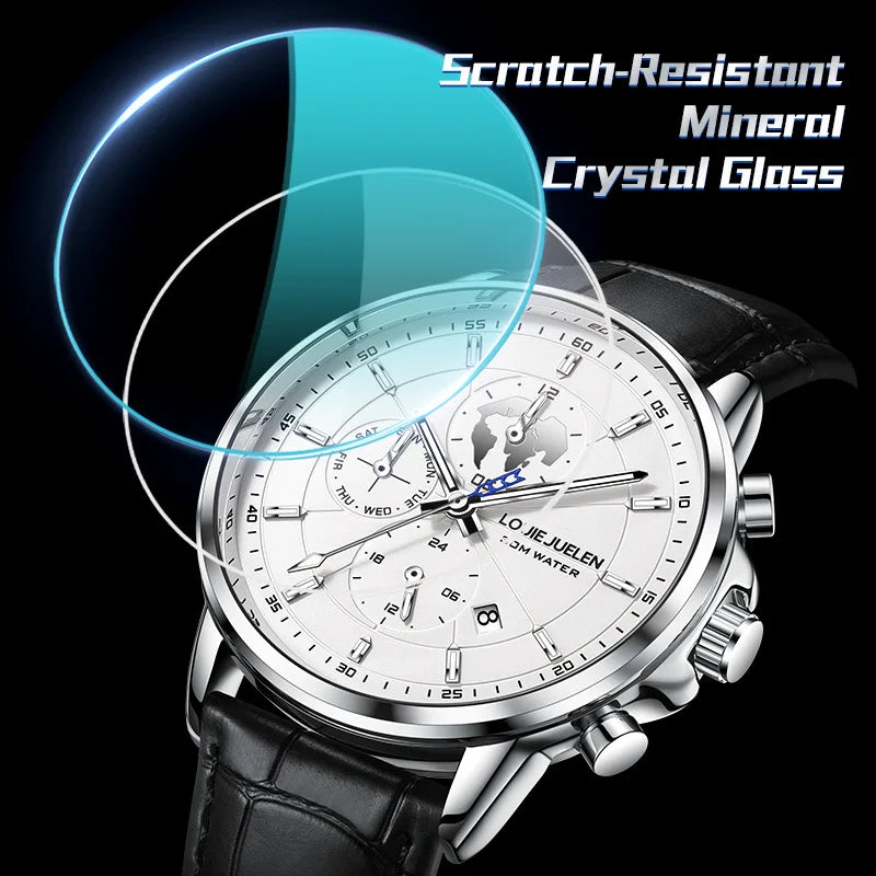 Men's New Automatic Mechanical Watch Fashion Business Casual Wristwatch Luxury Waterproof Date Display