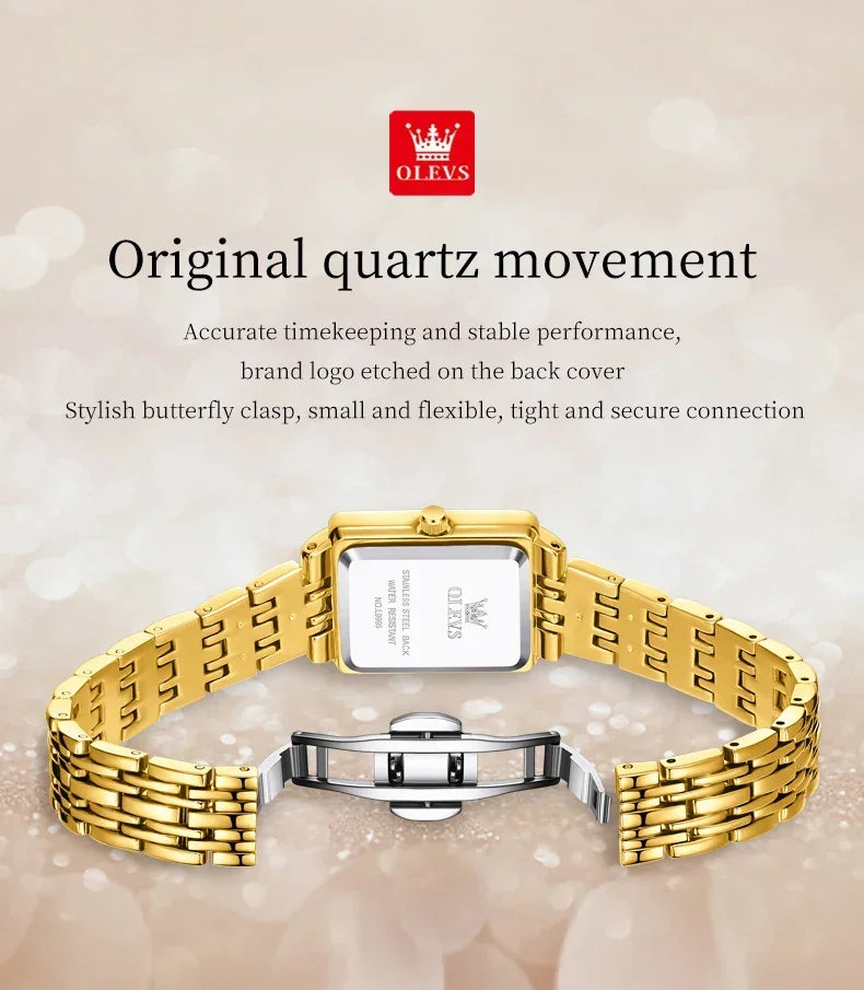 OLEVS 9995 Date Watch for Women Luxury Waterproof Luminous Watches Elegant Quartz Ladies Womens Wristwatces Relojes Para Mujer