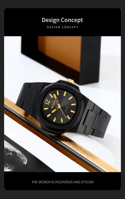 Skmei Bracelet Watches for Mens Analog Display 50M Waterproof Simple Style Quartz Wristwatch