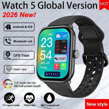 For Xiaomi Watch 5 Global Version Sports Smart Watch Men Women HD AMOLED Screen Heart Rate Call GPS Track Waterproof Smartwatch