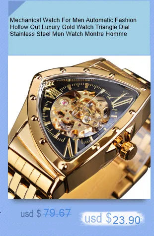 FORSINING Watches for Men Hollow Fully Automatic Mechanical Watch Luminous Waterproof Clock Leather Strap Men Watch Reloj Hombre