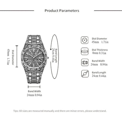 Vintage Elegant Men's Watch Fashion Business Trendy Watch