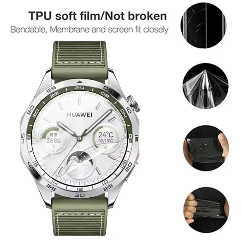 Smart Watch Screen Protector Film 45mm 46mm 44mm 43mm 42mm 41mm 40mm 30mm 31 32 33 34 35 36 37 38 39 MM Smartwatch Accessories