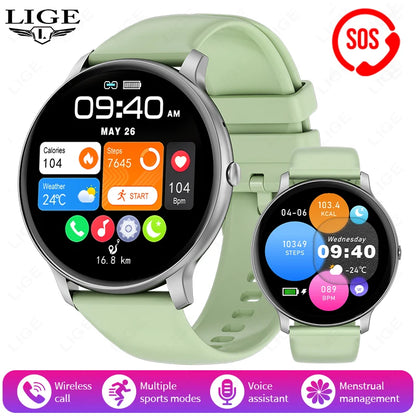 2026 New Smart Watch Women Men Bluetooth Call Sports Fitness Watches Heart Rate Health Monitor Smartwatch Ladies For Android iOS