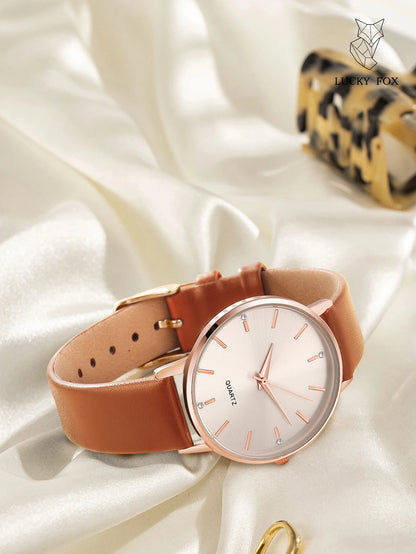 Watches for Women Leather Band Luxury Watches Quartz Watch Casual Bracelet Watch for Women