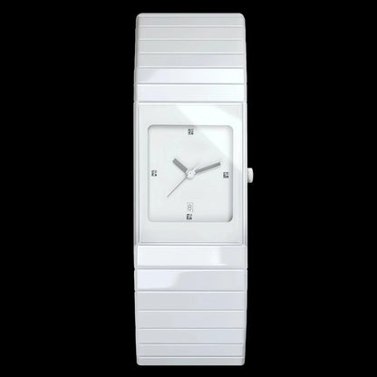 Brand men's watch, quartz women's watch, fashionable and versatile small black steel couple watch