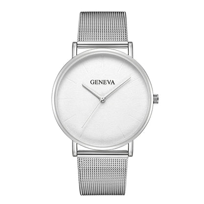 2025 Women's Watch Vintage Classic Fashion Dial Casual Steel Strip Strap Gold Rose Feminine Casual Quartz Wristwatch