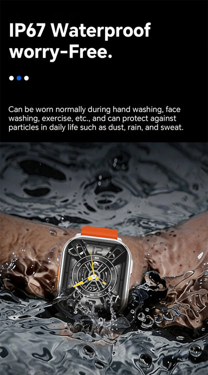 2026New Smart Watch With Camera Men Women Photos Record Video Health Sports Fitness IP68 Waterproof BT Call Recording Smartwatch