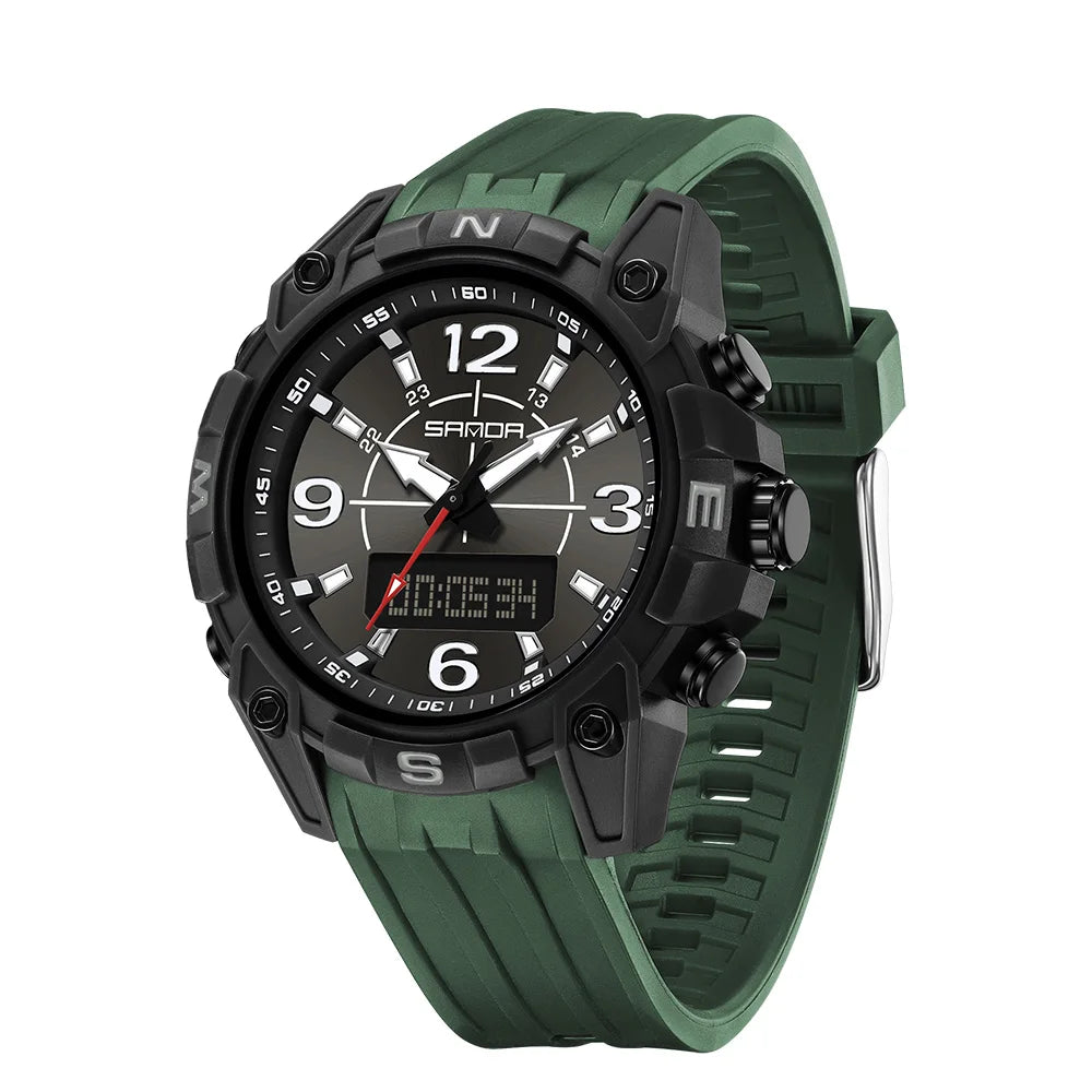 SANDA Sports Watches Men LED Watch New Waterproof Digital Wrist Watches Shockproof Sports Watches for Man Electrionic Clock