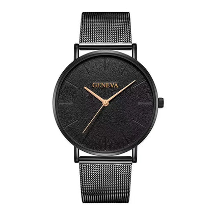 2025 Women's Watch Vintage Classic Fashion Dial Casual Steel Strip Strap Gold Rose Feminine Casual Quartz Wristwatch