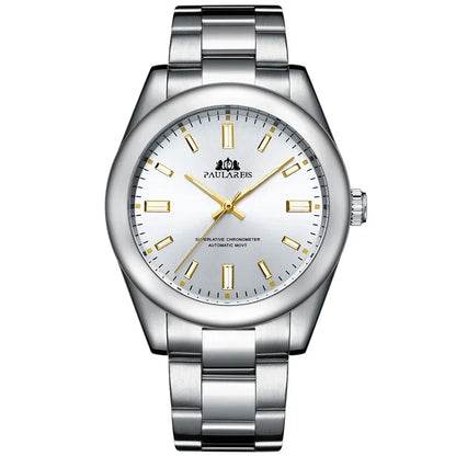 Automatic Watches for Men Mechanical Self Wind Stainless Steel Luxury Red Yellow Blue Green Rainbow 41mm Reloj Hombre Baratos
