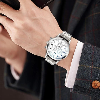 2025 Fashion Men Luxury Watches Mens Business Stainless Steel Casual Quartz Watch for Male Wristwatch Relogio Masculino Relógio