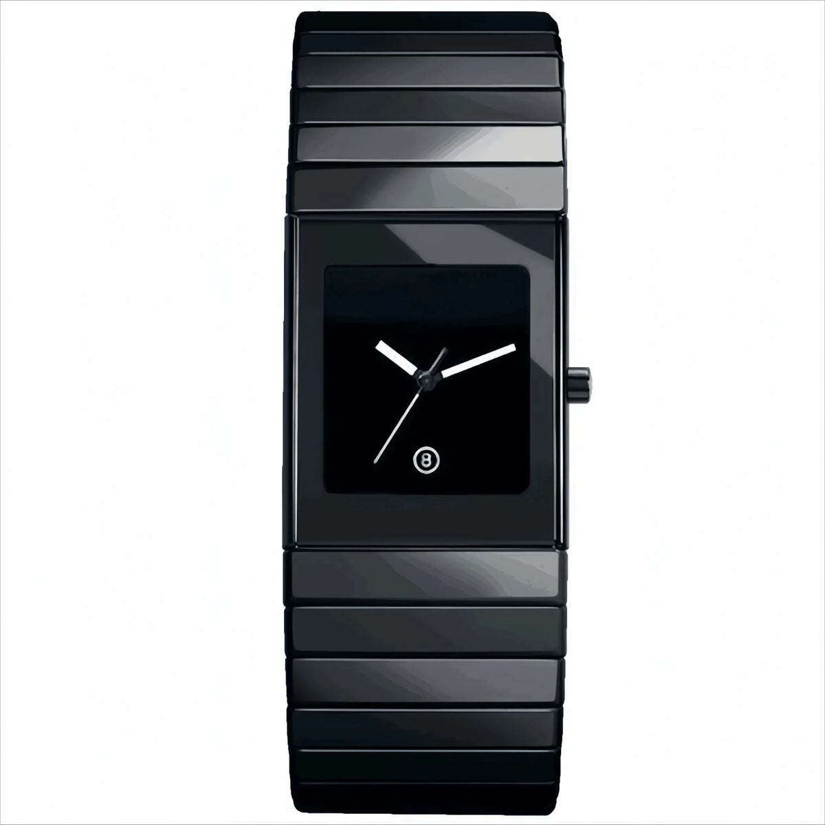 Brand men's watch, quartz women's watch, fashionable and versatile small black steel couple watch