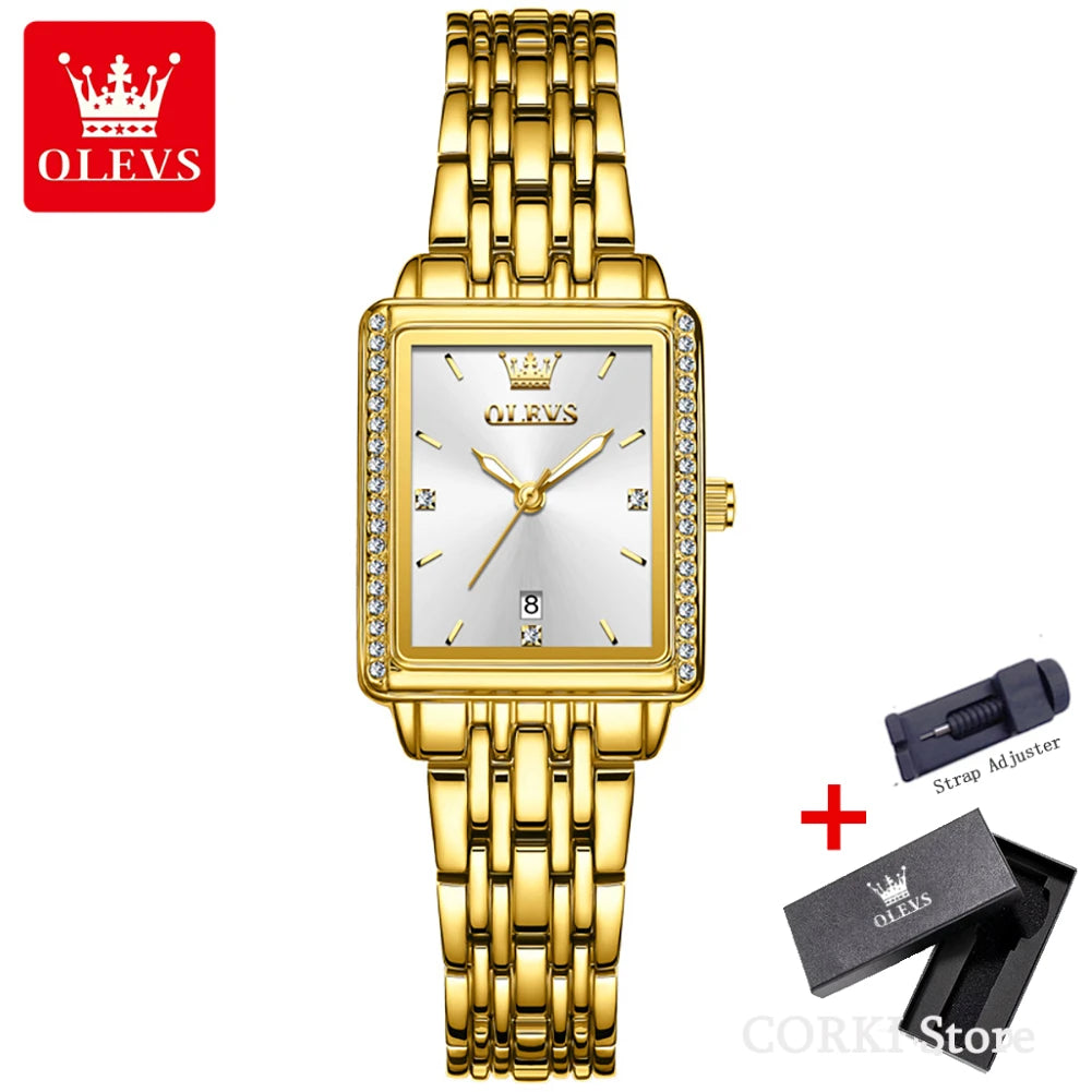 OLEVS 9995 Date Watch for Women Luxury Waterproof Luminous Watches Elegant Quartz Ladies Womens Wristwatces Relojes Para Mujer