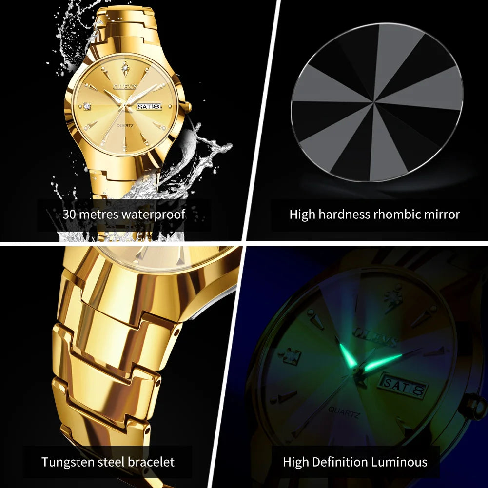 OLEVS Brand Watch Hot Selling Waterproof Tungsten Steel Men's Watch 8697