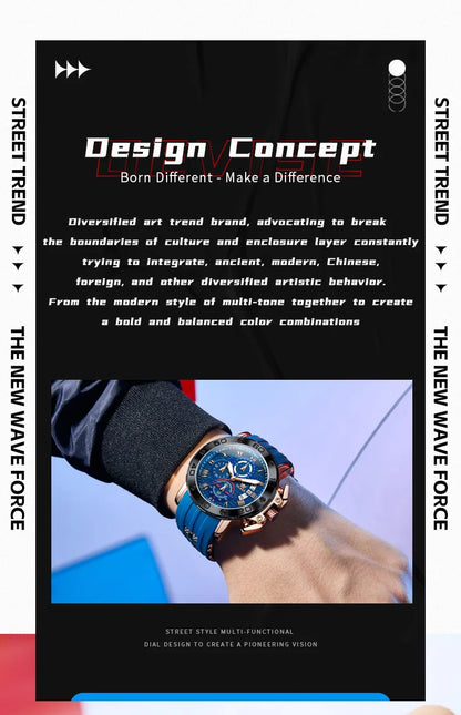 OLEVS Sports Watches For Man Multifunctional Quartz Watch﻿ Waterproof Luminous Date Watches Man Gift Luxury Brand Reloj 9986