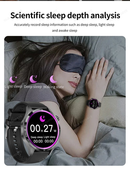 Men Smart Watch 1.52" HD Screen Bluetooth 5.4 Wireless Call Information Reminder Health Monitor Smart Watch IP68 Waterproof HT30